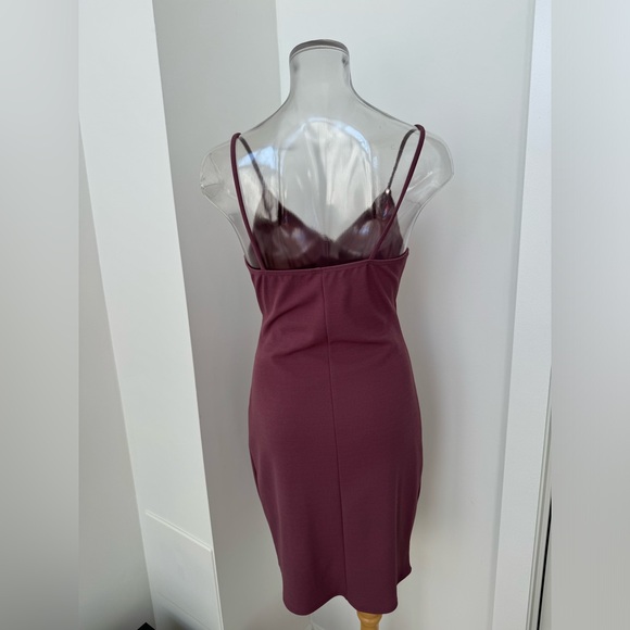 Mauve Asymmetrical Dress - Picture 2 of 2